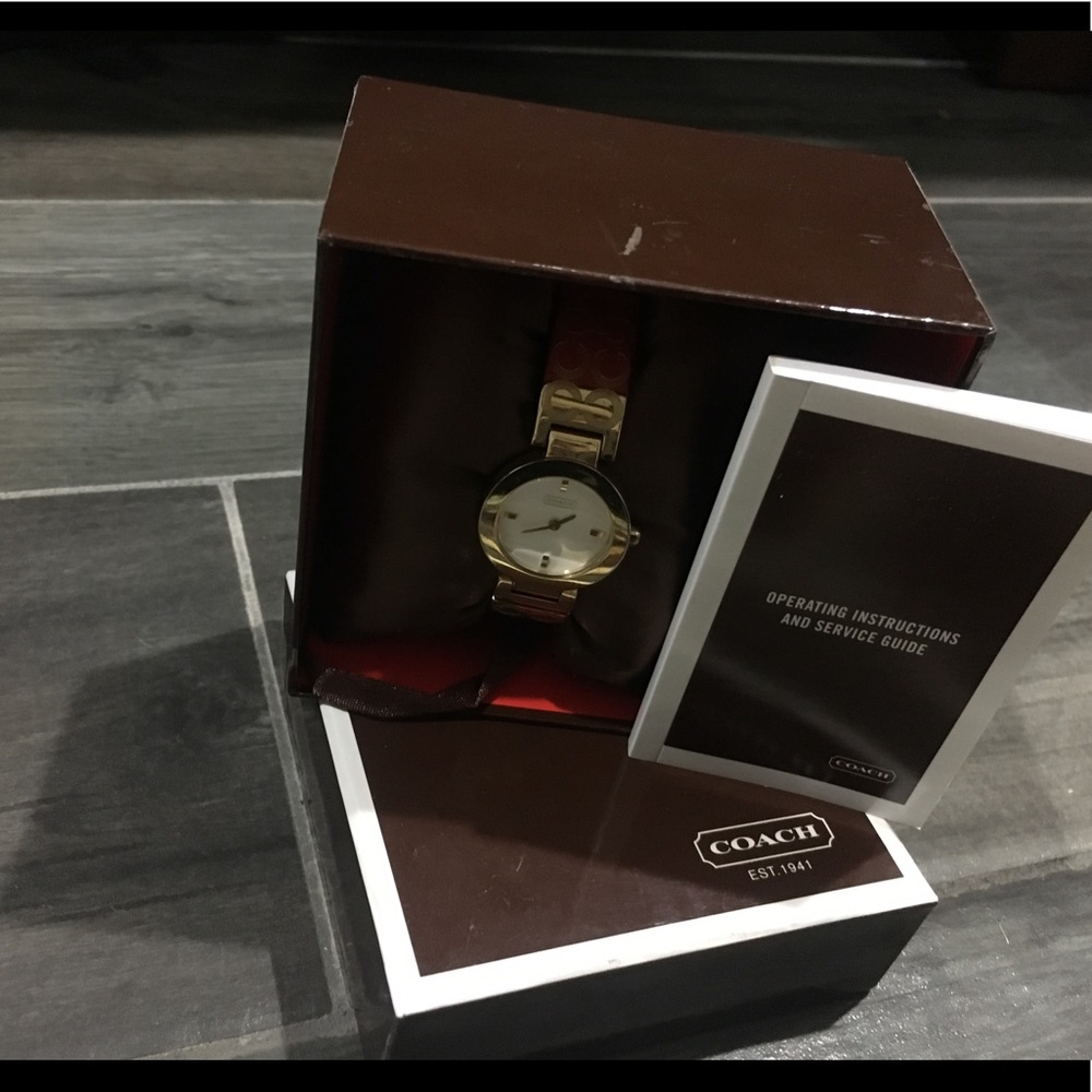 Women’s Gold Coach Bracelet Watch